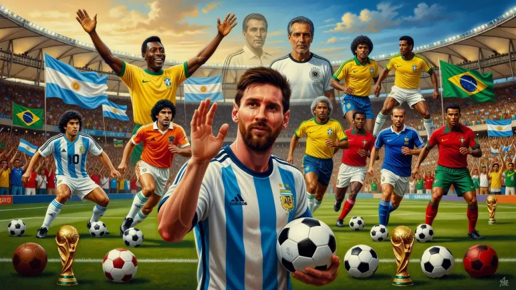 Despedida de Messi reacende memórias de gerações de craques do futebol